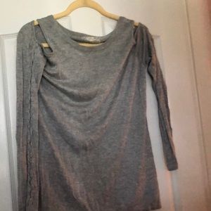 Sexy cold shoulder large sweater